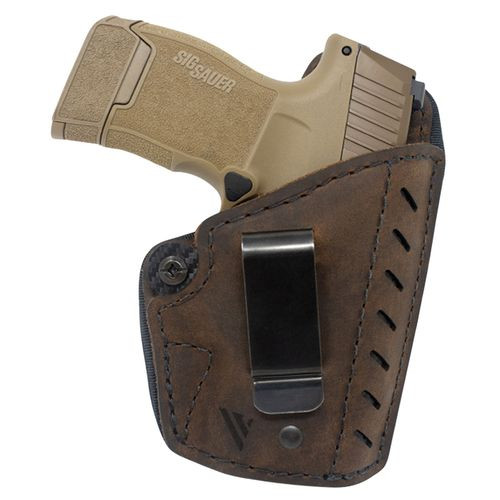 Versacarry CFD21131 Comfort Flex Deluxe  Distressed Brown Buffalo Leather IWB Most SubCompact Right Hand