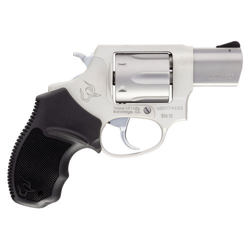 Taurus 2-85629UL 856 Ultra-Lite *CA Compliant 38 Special 6rd 2" Matte Stainless Steel Black Rubber Grip