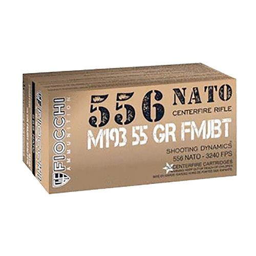 Fiocchi 556M193F Training Dynamics  5.56x45mm NATO 55 gr Full Metal Jacket Boat-Tail (FMJBT) 420rds (Sold by Case)