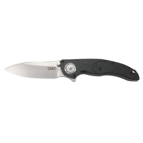 CRKT 5405 Linchpin  3.73" Folding Sheepsfoot Plain Satin 1.4116 Blade GRN Black Handle