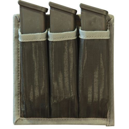 G*Outdoors GPS-305CL3 Universal Magazine Holder OD Green 1000D Nylon with Magnetic Backing Holds 3 Magazines