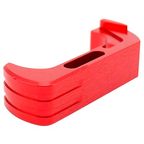 Cross Armory CRG5MCRD Magazine Catch  Extended 7075-T6 Aluminum Red Anodized for Most Glock Gen4-5