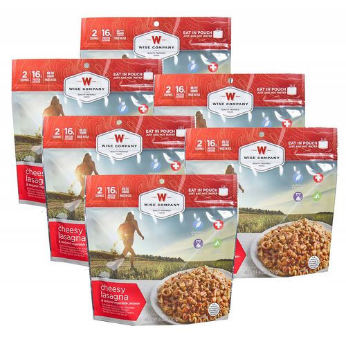 Wise Foods RW05-005 lasagna/sausage Freeze Dried Entrees 2.5 Servings Meat/Pasta 6 Per Case