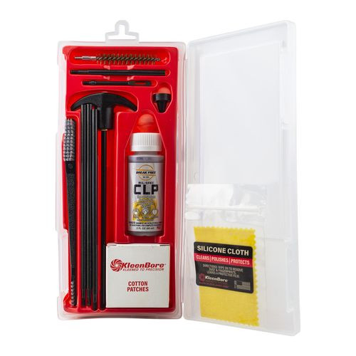 Kleen-Bore K309 Kwik Kleen Gun Cleaning Kit 9mm 35 Cal Rifle 8-32 Bronze, Nylon Brush