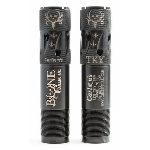 Carlson's Choke Tubes 80120 Bone Collector  Rem Choke 12 Gauge Turkey 17-4 Stainless Steel Matte Black (Ported, Extended)