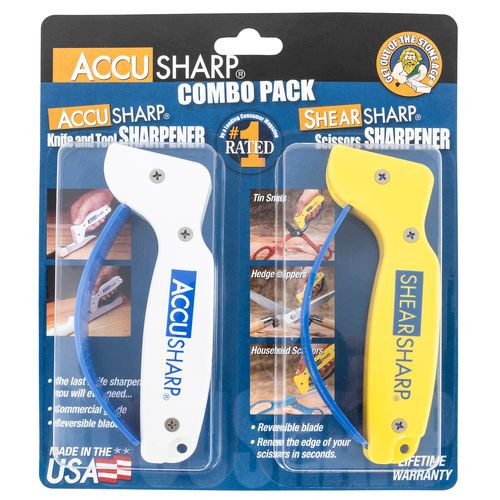 AccuSharp 012C ShearSharp Combo Diamond Tungsten Carbide Sharpener Combo