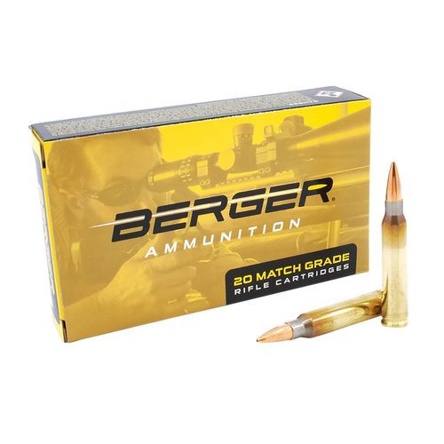 Berger Bullets 23020 Target  223 Rem 73 gr Boat-Tail (BT) 20 Bx/ 10 Cs