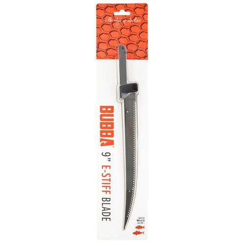 Bubba Blade 1099593 Replacement Blades E-STIFF Blade 9" Fillet Serrated TiCN Carbon SS Blade