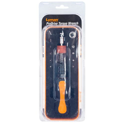 Lyman 7031300  Torque Wrench Black/Orange Steel Rubber Handle