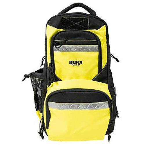 Rukx Gear  ATI Nomad Survivor Backpack 12 Gauge 18.50" 1 Shotgun Shell 3" Black Chrome Black Fixed Checkered Stock w/Yellow Backpack