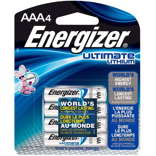 Energizer L92BBP-4.H3 AAA Ultimate Lithium 1.5 volts Lithium