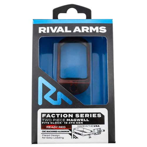 Rival Arms RA-RA71G211A Two Piece Magwell  Aluminum Ready Red Anodized for Glock 19 Gen4
