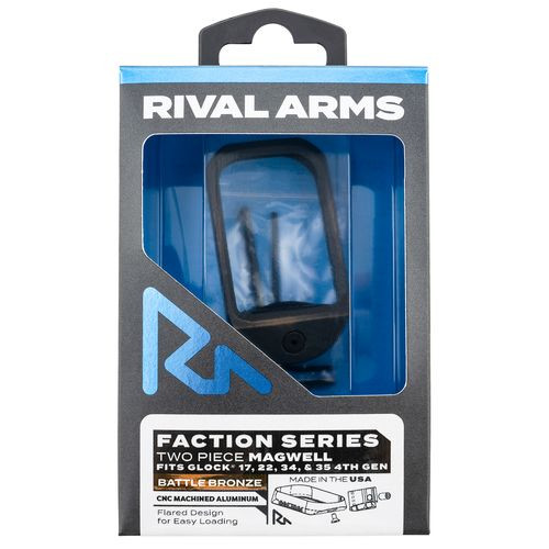 Rival Arms RA-RA71G111B Two Piece Magwell  Aluminum Battle Bronze Anodized for Glock 17,22,34,35 Gen4