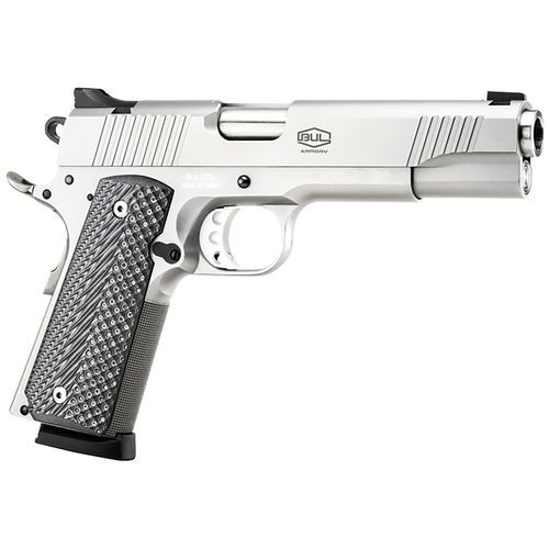 Bul Armory 39102GC 1911 Government  9mm Luger 5" 10+1 Stainless Steel Black Polymer Grip