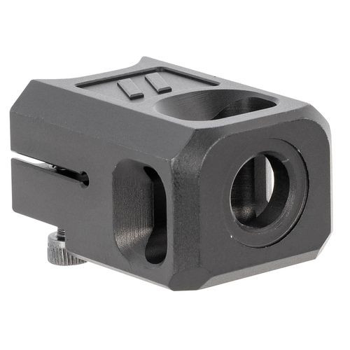 ZEV COMP-PRO-V2-5G-B V2 Pro Compensator  9mm 1/2"-28 tpi Black Hardcoat Anodized Aluminum for Glock 19