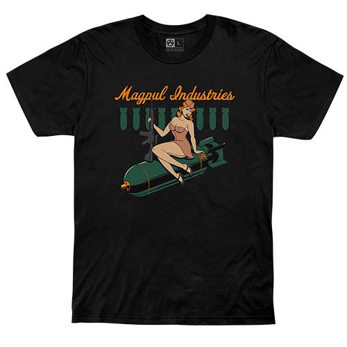 Magpul MAG1203-001-L Bombshell T-Shirt Black Large Short Sleeve