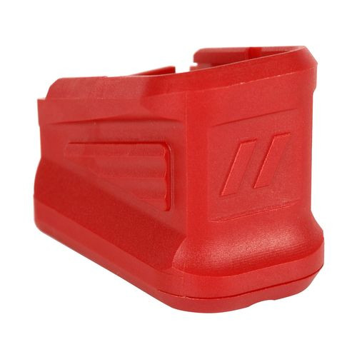 ZEV BPAD-G17-5-R Basepad  +5 Aluminum Red for Glock 17-round Mags Red