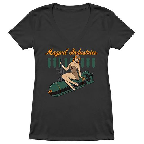 Magpul MAG1210-010-S Bombshell Ladies T-Shirt Charcoal Gray Small Short Sleeve