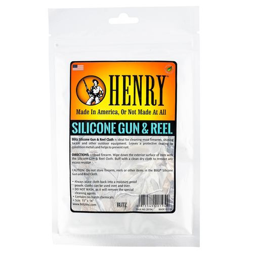 Henry 20194PC Gun and Reel Cloth Blitz Treated Cotton Flannel 11" x 14"