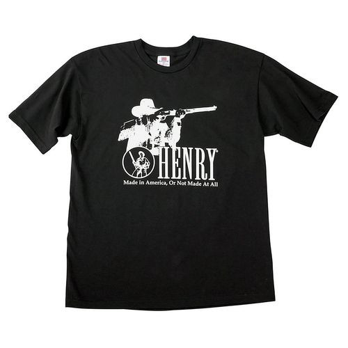 Henry HTS014L Cowboy T-Shirt Black Large Short Sleeve
