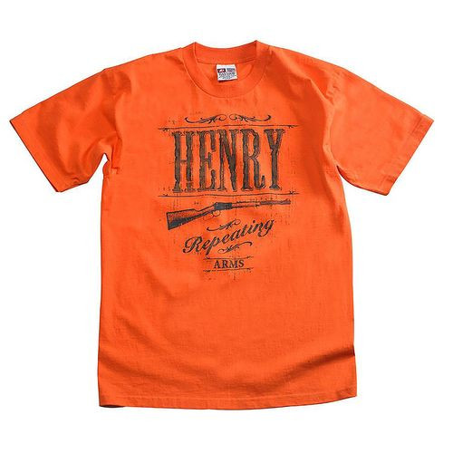 Henry HTS005L Classic T-Shirt Orange Large Short Sleeve