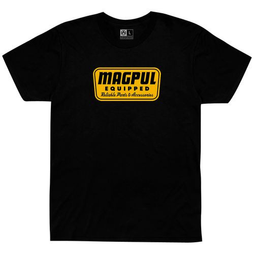 Magpul MAG1205-001-XL Equipped T-Shirt Black Short Sleeve XL