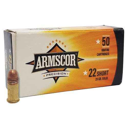 Armscor 50415 Rimfire 1 Brick 22 Short 29 gr Soft Point (SP) copper plated 500 Bx/ 10 Cs