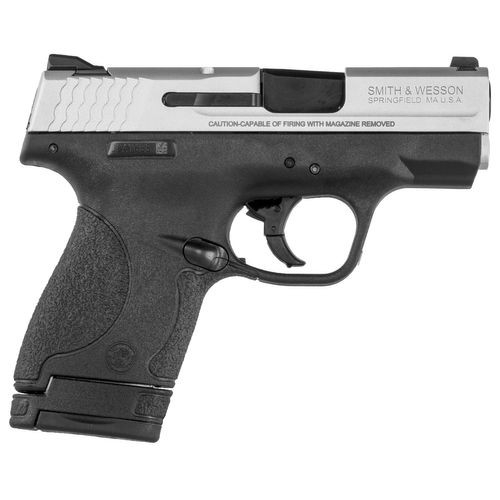 Smith & Wesson 13219 M&P Shield 9mm Luger 3.10" 7+1,8+1 Black Polymer Frame Satin Aluminum Cerakote Slide Black Polymer Grip
