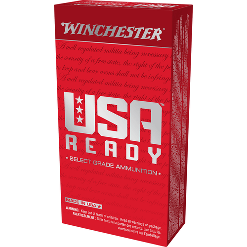 Winchester Ammo USA Ready 10mm Auto 180 gr Full Metal Jacket Flat Nose - RED10