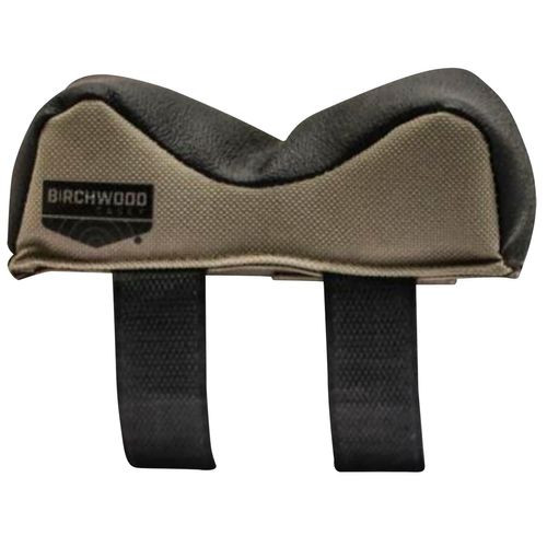 Birchwood Casey UFRBWID Universal Front Rest  made of Tan Polyester with Black Leather Top & Wide Design 5" L x 2" H x 2" W Dimensions