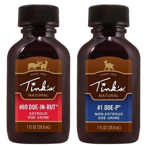 Tinks W6122 Ultra 2 Combo  Deer Attractant Doe-In-Rut/Doe-P Scent 1oz 2 Squeeze Bottles