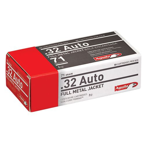 Aguila 1E322110 Target & Range  32 ACP 71 gr Full Metal Jacket (FMJ) 50 Per Box/20 Cs