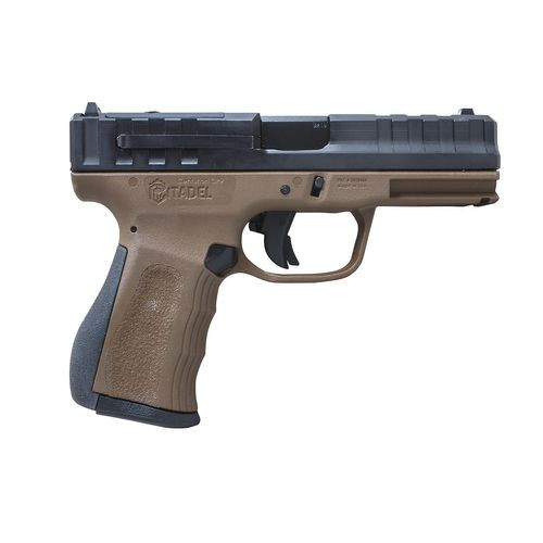 Citadel CITCP9BNZ Centurion  9mm Luger 14+1 4" Black Barrel, Black Aluminum/Optic Ready/Serrated Slide, Bronze Textured Polymer Frame & Polymer Grips