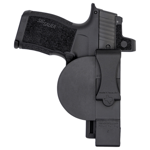 Versacarry 9SM Zerobulk  IWB Size Small Black Resin Belt Clip Fits 3.50" Barrel Ambidextrous Hand