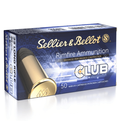 Sellier & Bellot .22lr 40gr, Soft Point, 50rds SB22A Rimfire Ammo