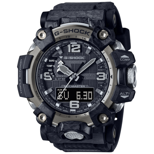 G-Shock Tactical New Thinner Carbon Mudmaster Watch, Solar Black UPC:889232311067