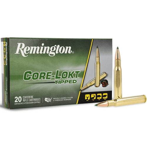 Remington Core-Lokt Tip 165 Grain Deer Ammo 30-06  SKU: 29035 UPC: 047700417707