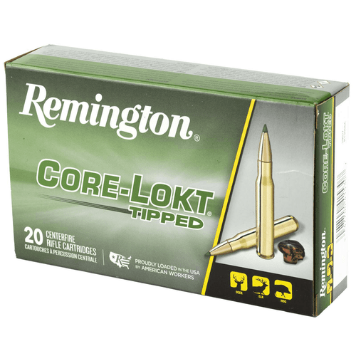 Remington Ammunition 29027 Core-Lokt Tipped 30-06 Springfield 150 gr 20 Per Box/ 10 Cs