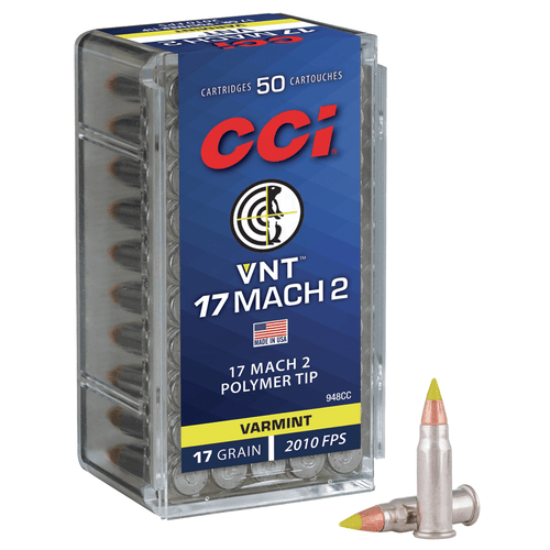 CCI Rimfire 17 HM2 17 gr  Varmint Tipped Mach 2 Rifle Ammo