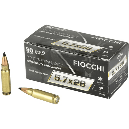 Fiocchi 5.7x28mm 40 gr Tipped Hollow Point (THP) Defensive Ammo