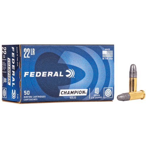 Federal 510 Champion Training 22 LR 40 gr Lead Round Nose Rimfire Ammo