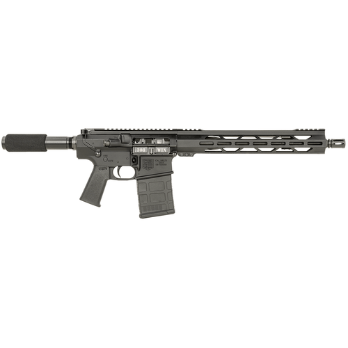 Diamondback DB1222C001 DB10 308 Win 20+1 13.50", Black, Carbon Lower, 9" M-LOK Handguard, Black Padded Buffer Tube/Magpul Grip