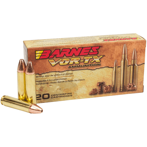 Barnes Bullets 32085 VOR-TX Centerfire Rifle 450 Bushmaster 250 gr Barnes Tipped TSX Flat Base 20 Per Box