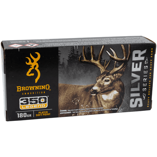 Browning Ammo B192603501 Silver 350 Legend 180 gr 20 Per Box