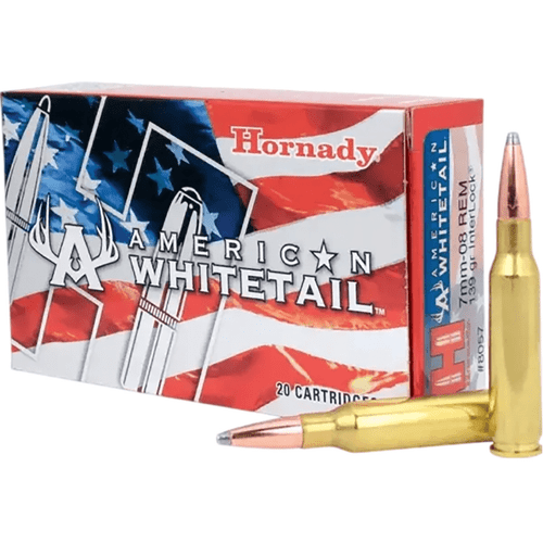 Hornady 8057 American Whitetail 7mm-08 Rem 139 gr InterLock Spire Point 20 Per Box/ 10 Case