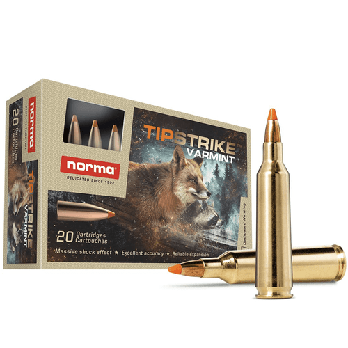 Norma Ammunition 20157372 Dedicated Hunting Varmint 22-250 Rem 55 gr Polymer Tip 20 Per Box/ 10 Case