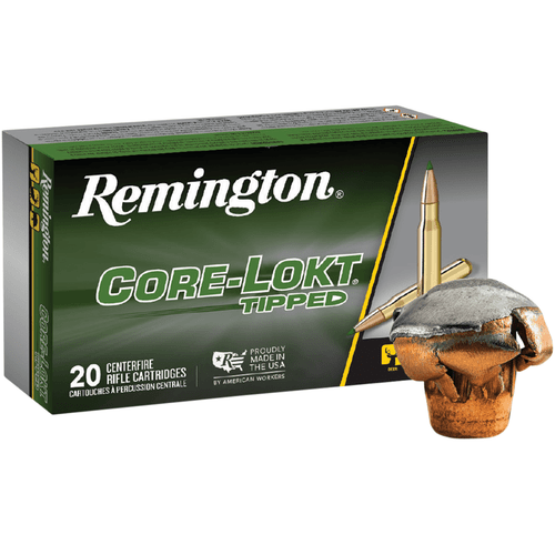 Remington Ammunition 29017 Core-Lokt Tipped 6.5 Creedmoor 129 gr Core Lokt Tipped 20 Per Box/ 10 Cs