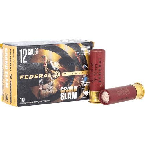 Federal PFCX157F5 Premium Grand Slam 12 Gauge 3" 1 3/4 oz 5 Shot 10 Per Box/ 25 Case