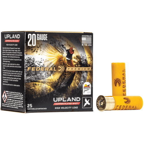 Federal PF2045 Premium Wing-Shok Pheasant Forever High Velocity 20 Gauge 2.75" 1 oz 5 Shot 25 Per Box/ 10 Case