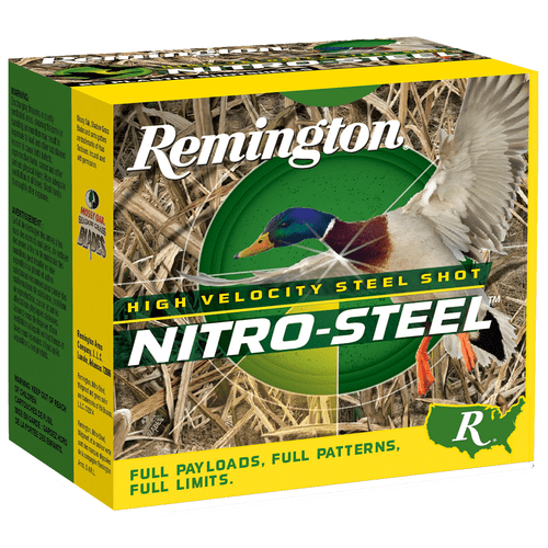 Remington Ammunition 20853 Nitro-Steel High Velocity 10 Gauge 3.50" 1 1/2 oz 2 Shot 25 Per Box/ 10 Cs